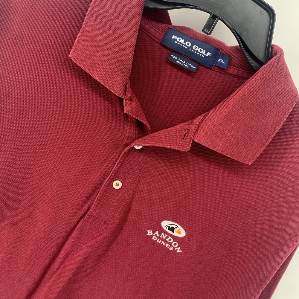 Polo Golf Ralph Lauren Golf Polo Shirt Men's Size XXL Bandon Dunes Maroon